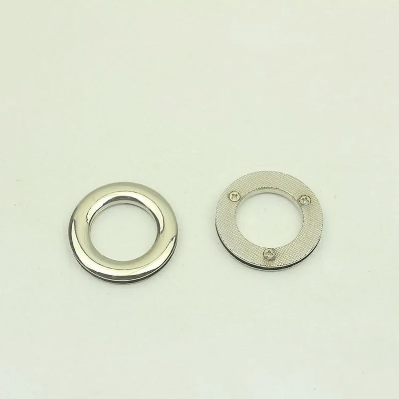 10Pcs 25mm Metal Screw O Ring Buckles Eyelet Screw Buckle for Hangbag Belt Strap Dog Chain Clasp Accessories Leather Craft