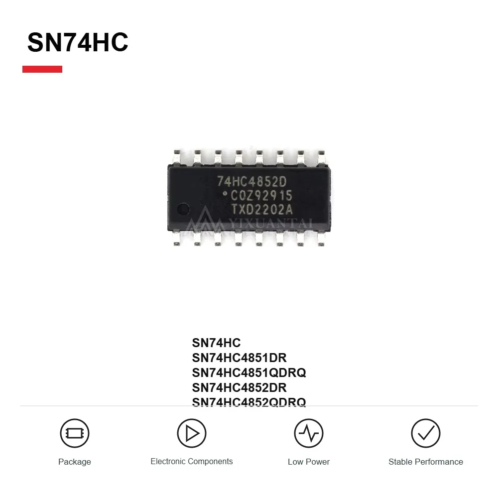 SN74HC4851DR SN74HC4851QDRQ SN74HC4852DR SN74HC4852QDRQ Analog Multiplexer Switch ICs SOP16 10PCS