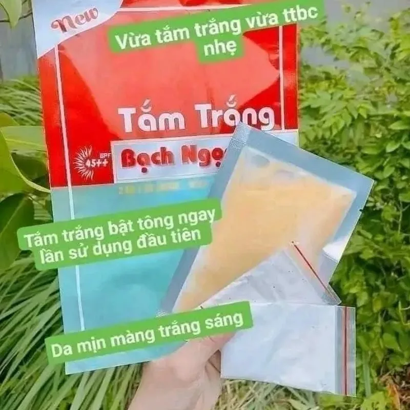 Combo 3 gói tắm trắng Bạch Ngọc Liên 2 Trong 1 Tại Nhà 130gr Trắng dưỡng sâu, trắng bền lâu, mịn màng, trẻ trung