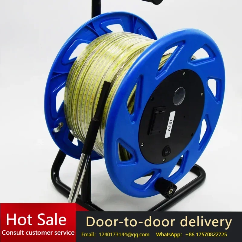 

YYHC-30M, 50M, 100M, 200M, 300M Range Steel Strip Well Water Level Instrument with Battery-Powered 14MM Probe Depth Measurement
