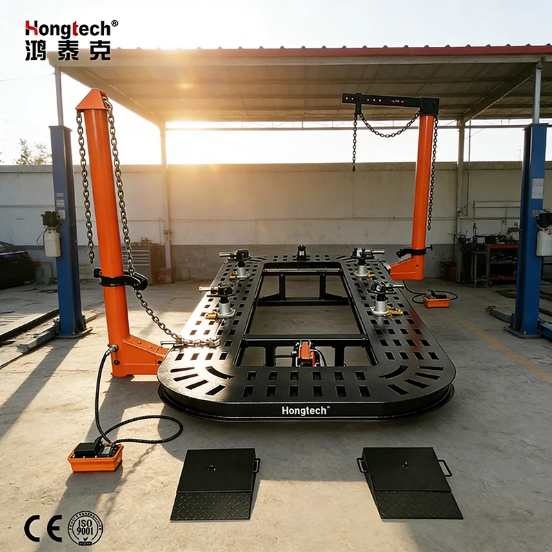 Hongtech HOT-M4 Steel Metal Car Body Repair Equipment & Pulling Bench Dent Puller Machine With Welding Spotter CE Certified