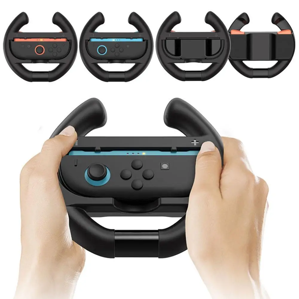 2 قطعة عجلة القيادة لنينتندو 2 Joy Con تحكم Joycon 2 عجلة قبضة اليد لماريو كارت 8 ديلوكس
