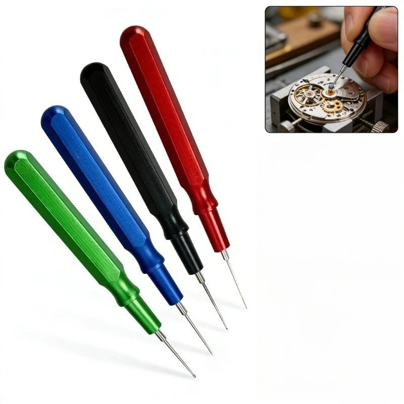 Precision Watch Oiler Set 4 Pieces Metal Oil Pen for Watchmakers Movement Oiling Repair Maintenance Tool