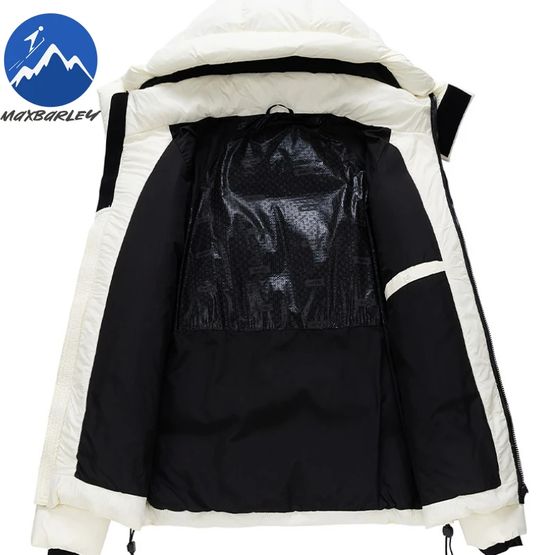 Maxbarley Men Down Jacket Winter High Quality White Duck Down Lightweight Parka Fashion Outdoor Ski Soft Warm Puffer Jacket