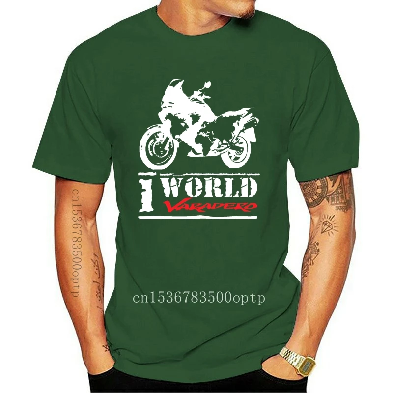 New 2021 2021 Summer Cool Tee Shirt Japan motorcycles VARADERO XL1000V PRINTED T-SHIRT, ONE WORLD ONE VARADERO Cotton T-shirt