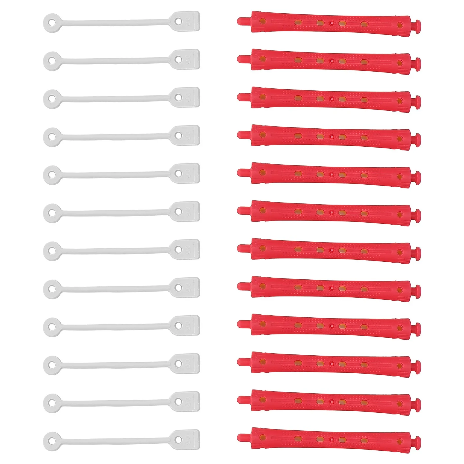 12Pcs Hair Perm Rods Plastic Hair Perming Rod Curlers Cold Wave Hair Curling Rods for Hair Salon