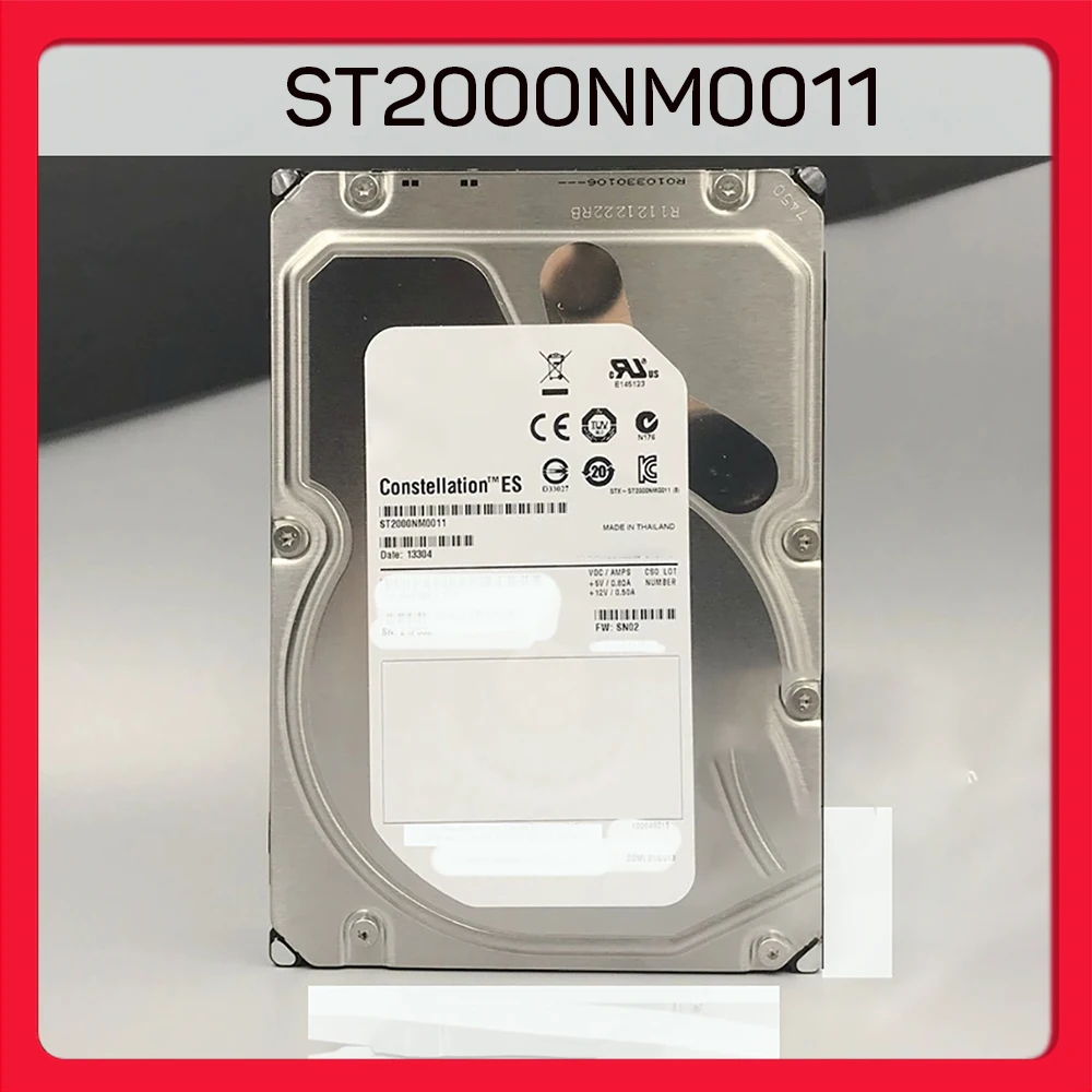 

For Sea-gate 2TB 64MB 7200RPM 3.5" Enterprise Hard Drive SATA Interface 6Gb/s Rate For 7.2K ES Series ST2000NM0011