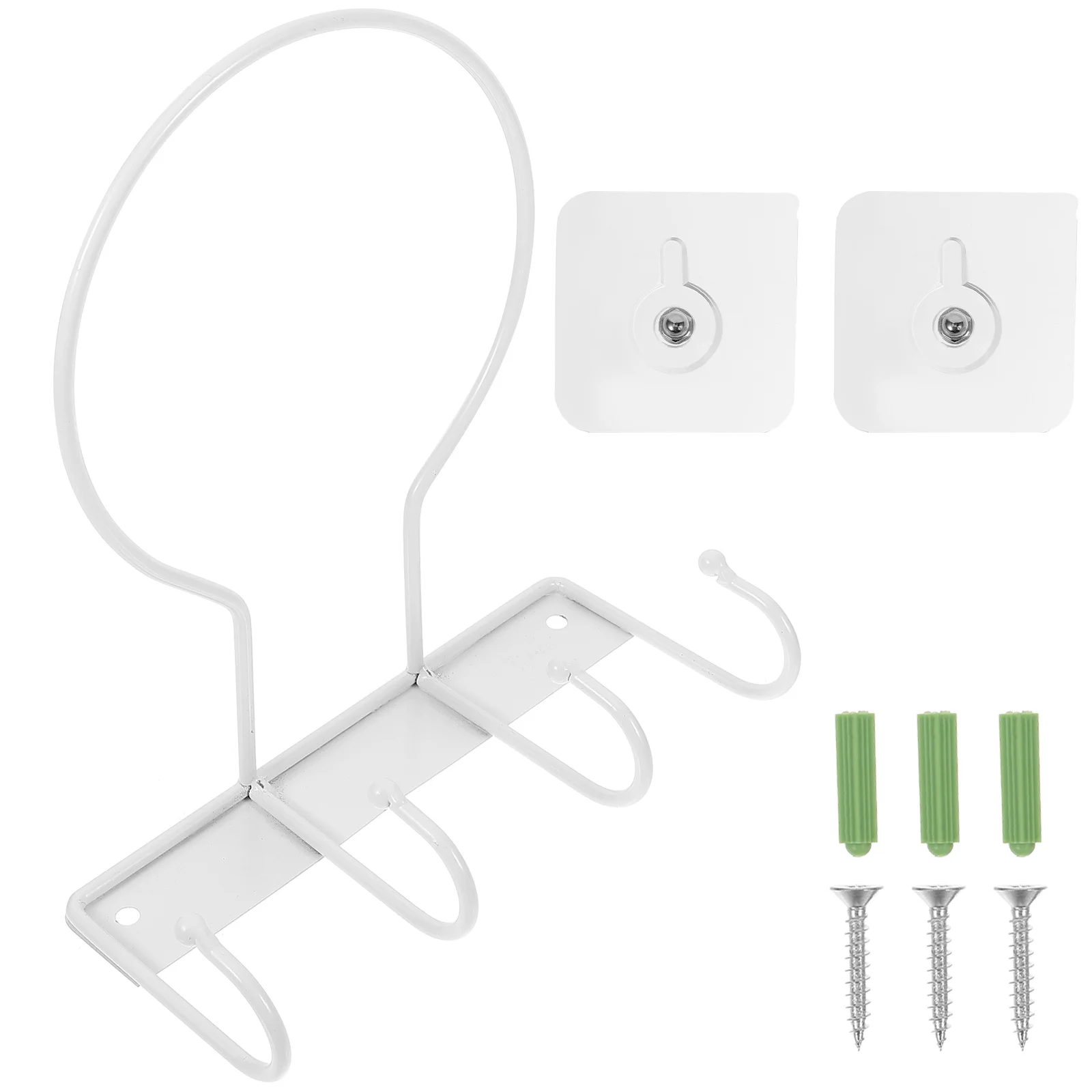 バスケットボール収納ラック 3 フックナノホワイト鉄壁マウントホームジムスポーツボールスタンドディスプレイホルダーバスケットボール