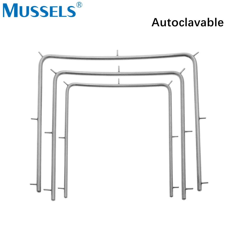 Tandheelkundige Rubber Damhouder Frame Roestvrij Staal Chirurgische Klemmen Endodontist Tandheelkunde Kliniek Instrument Autoclavable Mondopener