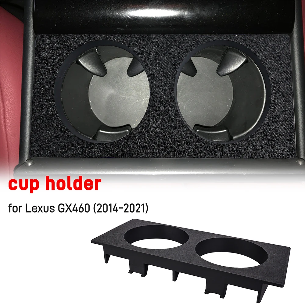 

Double Hole Center Console Cup Holder For Lexus GX460 2014-2021 Beverage Storage Rack