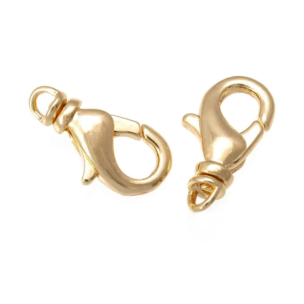 18K Gold Farbe Messing Drehbare Karabinerverschlüsse Verbinden Verschlüsse Schmuck Halsketten Armbänder Herstellung Diy Erkenntnisse Zubehör – Detail 22