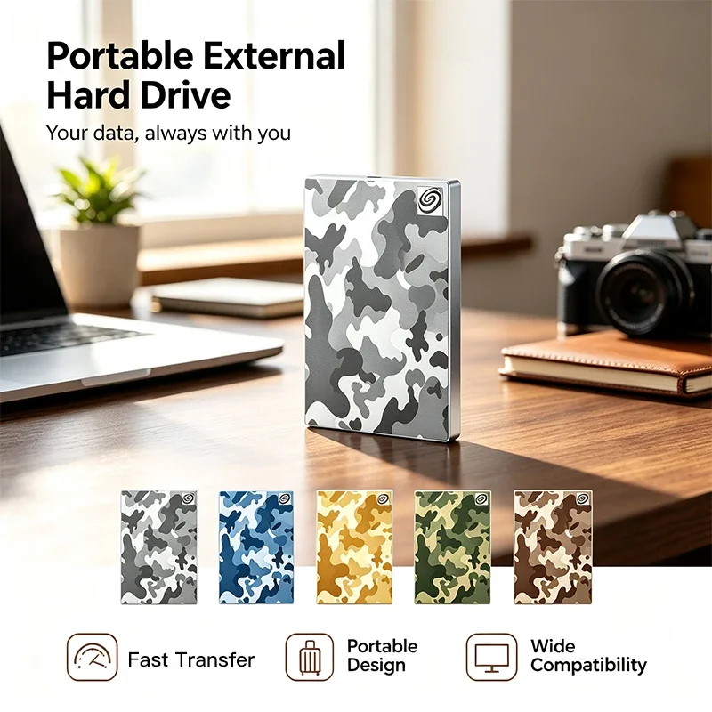 Multicolor Mobile Portable Hard Drive, 1TB/2TB/500GB, USB 3.0, Mechanical HDD, External, Desktop, Laptop. Ultra Pro.