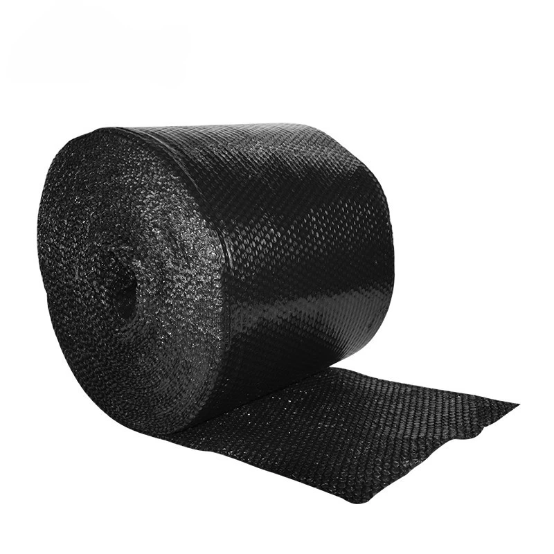 40CMWidth Black Bubble Film Shockproof Wrap Foam Roll Bag Paper Packing Double Layer Fragile Pressure Relief Transport Logistics