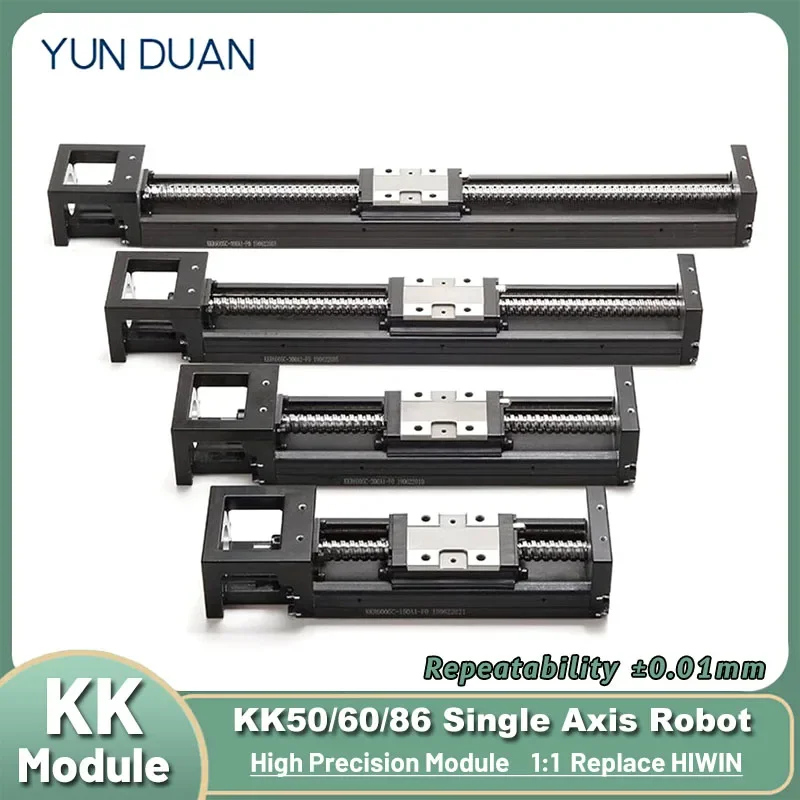 KK Single Axis Robot Linear Rail Stage KK Module Sliding Table XYZ Linear Robot Replace Transport Guide HIWIN for Semiconductor