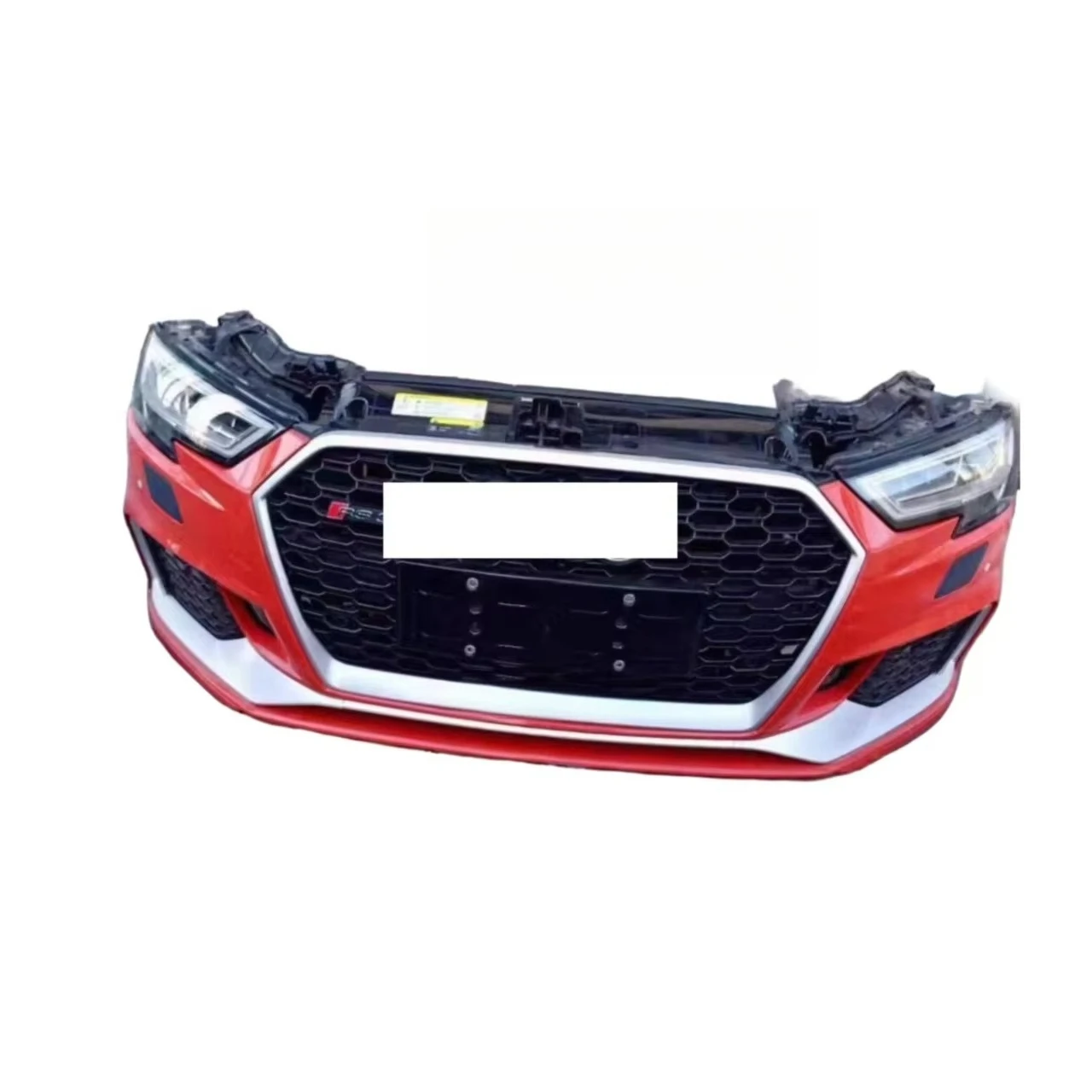 High Quality Hot Selling RS3 Front Bumper with Grille Radiator LED Headlights for  Body Kit