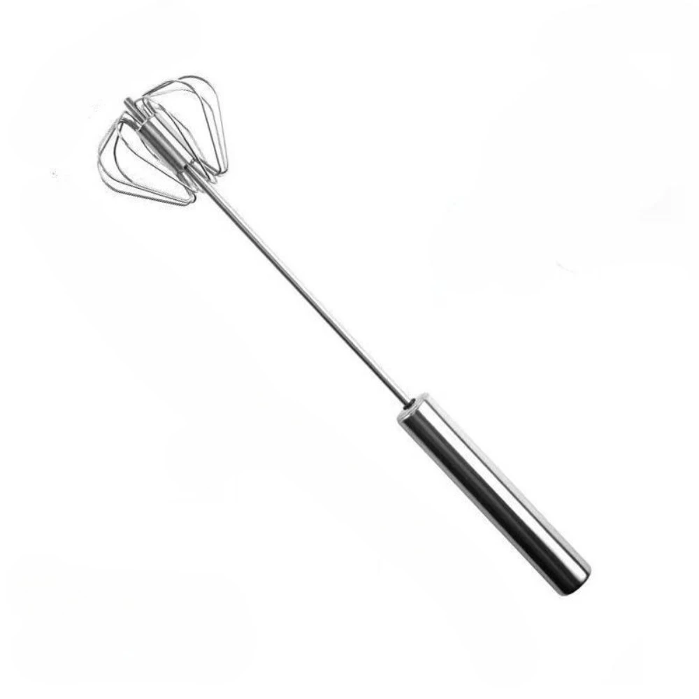 Stainless Steel Egg Beater Durable Semi-Automatic Mixer for Effortless Egg Cream Mixing Stirring and Beating for Kitchen Baking