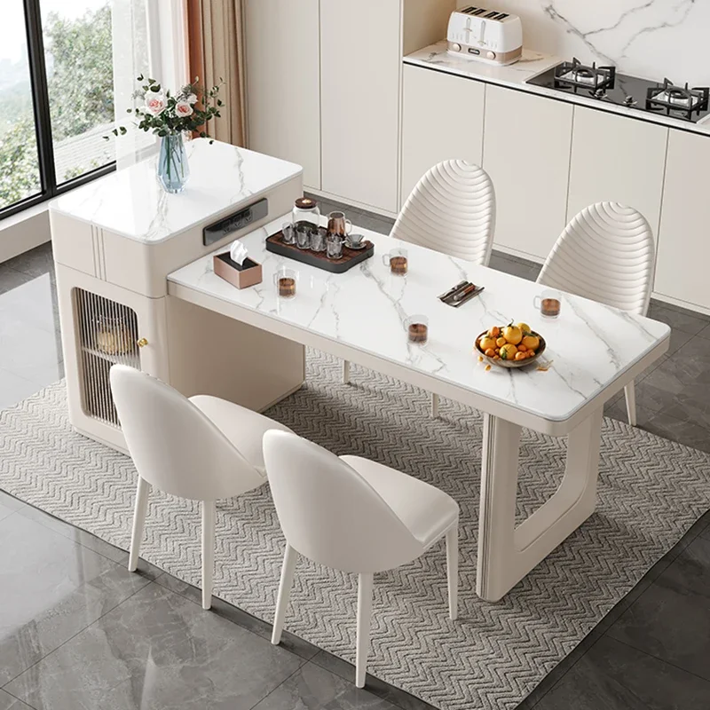 Modern Kitchen Table Extendable Dining Expandable Coffe Tables Extended Type Side Bed Ceramic Console Islands Transparent Craft