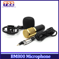 BM 800 Karaoke Microphone Metal Condenser Recording Microphone for KTV Radio Braodcasting Singing Recording Computer MIC