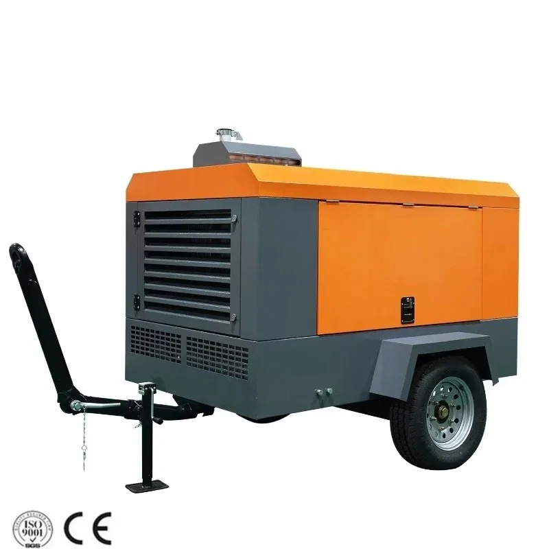 Customized 750 CFM Compressor De Air Portable Water Well Drilling Machine