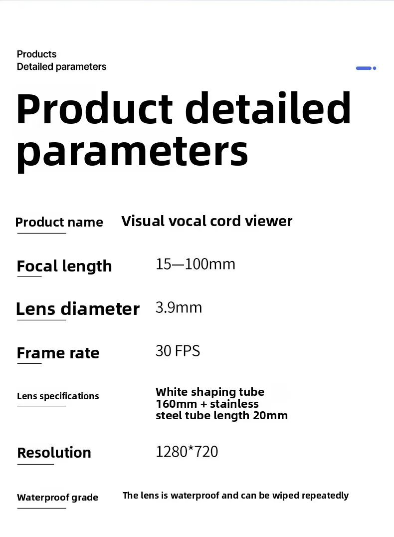 Electronics Vocal Teaching See Epiglottis Closure View Waterproof Setting Bending Endoscope Cleaning