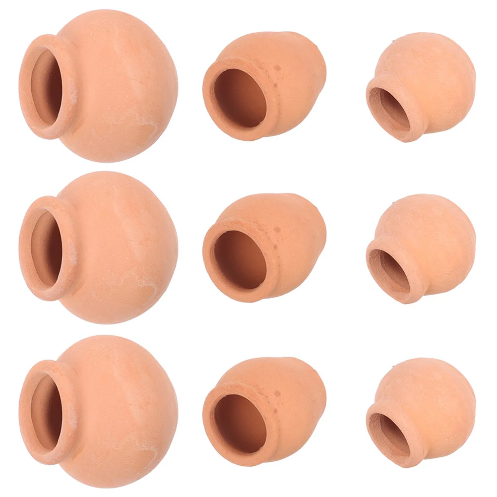 

9 Pcs Plant Mini Succulent Planter Garden Pot Outdoor Pots Ceramic Potted Flower Grow