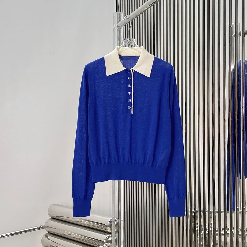 

Высококачественная женская футболка-поло с коротким рукавом и круглым вырезом, приталенного кроя, модная и повседневная, коллекция Весна/Лето 2026, модель xy2640909