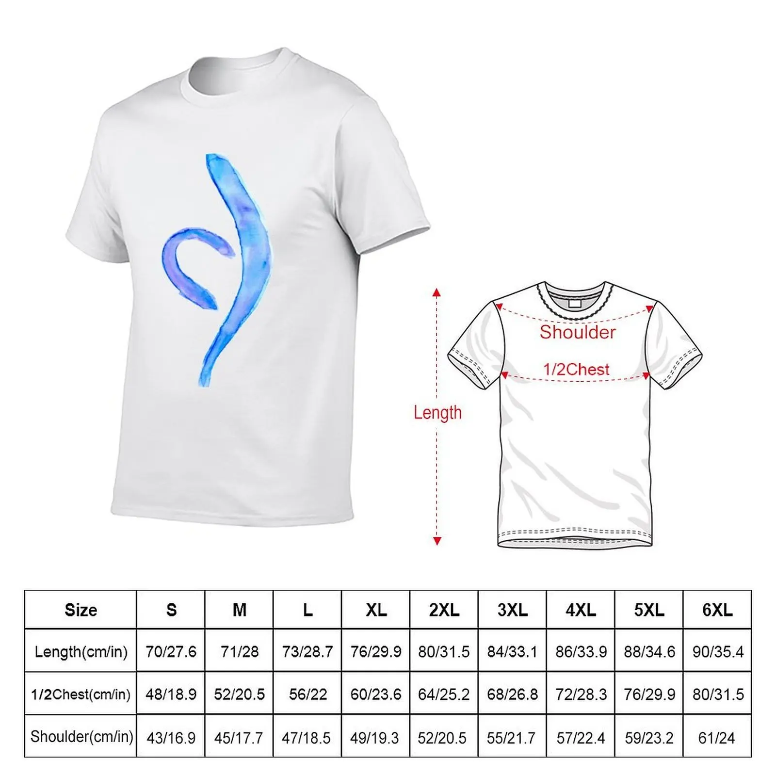 Watercolor Eating Disorder Recovery Symbol T-Shirt Blouse funny gifts heavy weight t shirts for men
