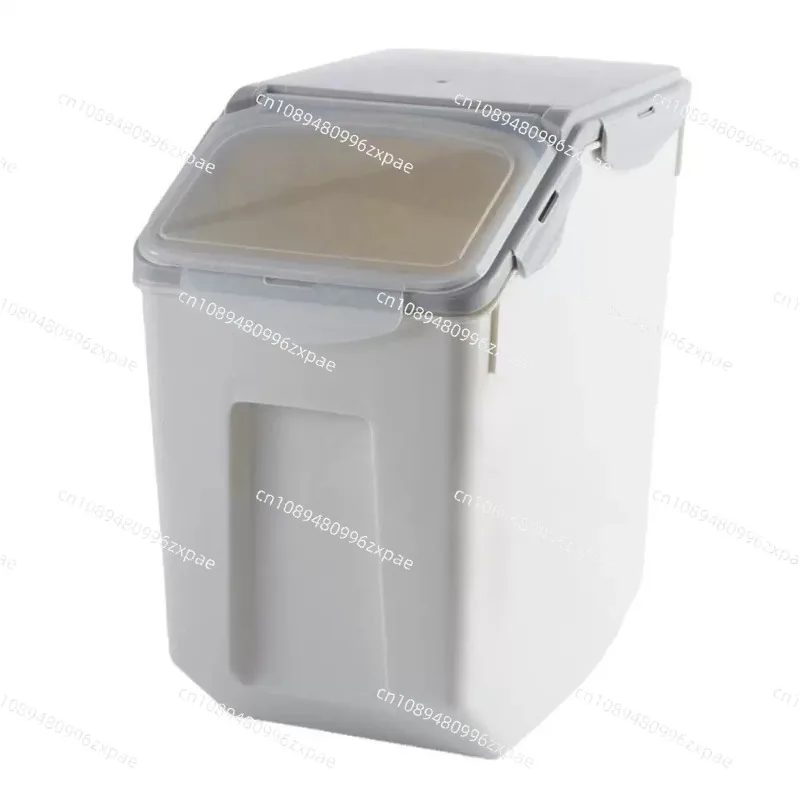 10/15kg Large Rice Tank Kitchen Grain Storage Box Sealed Moisture-proof Plastic Pet Food Storage Container Mildew Grain Bucket