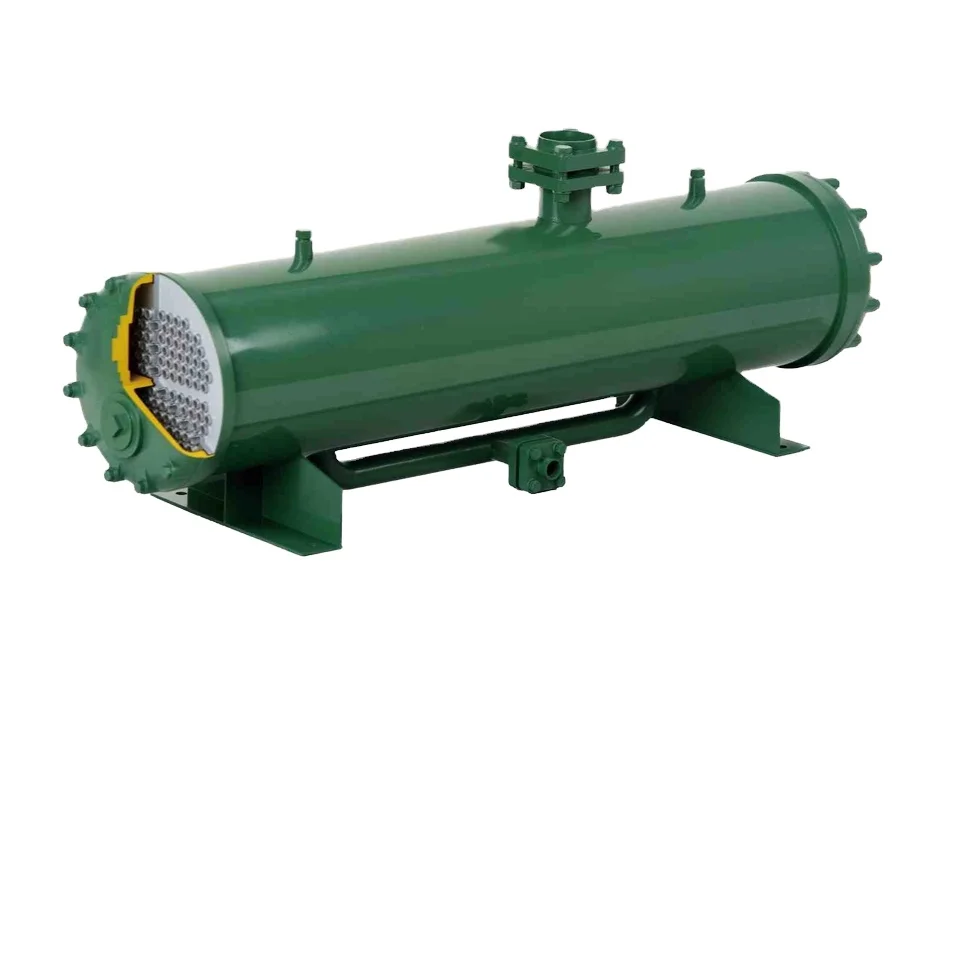 Energy efficient tube, high pressure and corrosion resistant shell and tube heat exchanger water cooling condenser