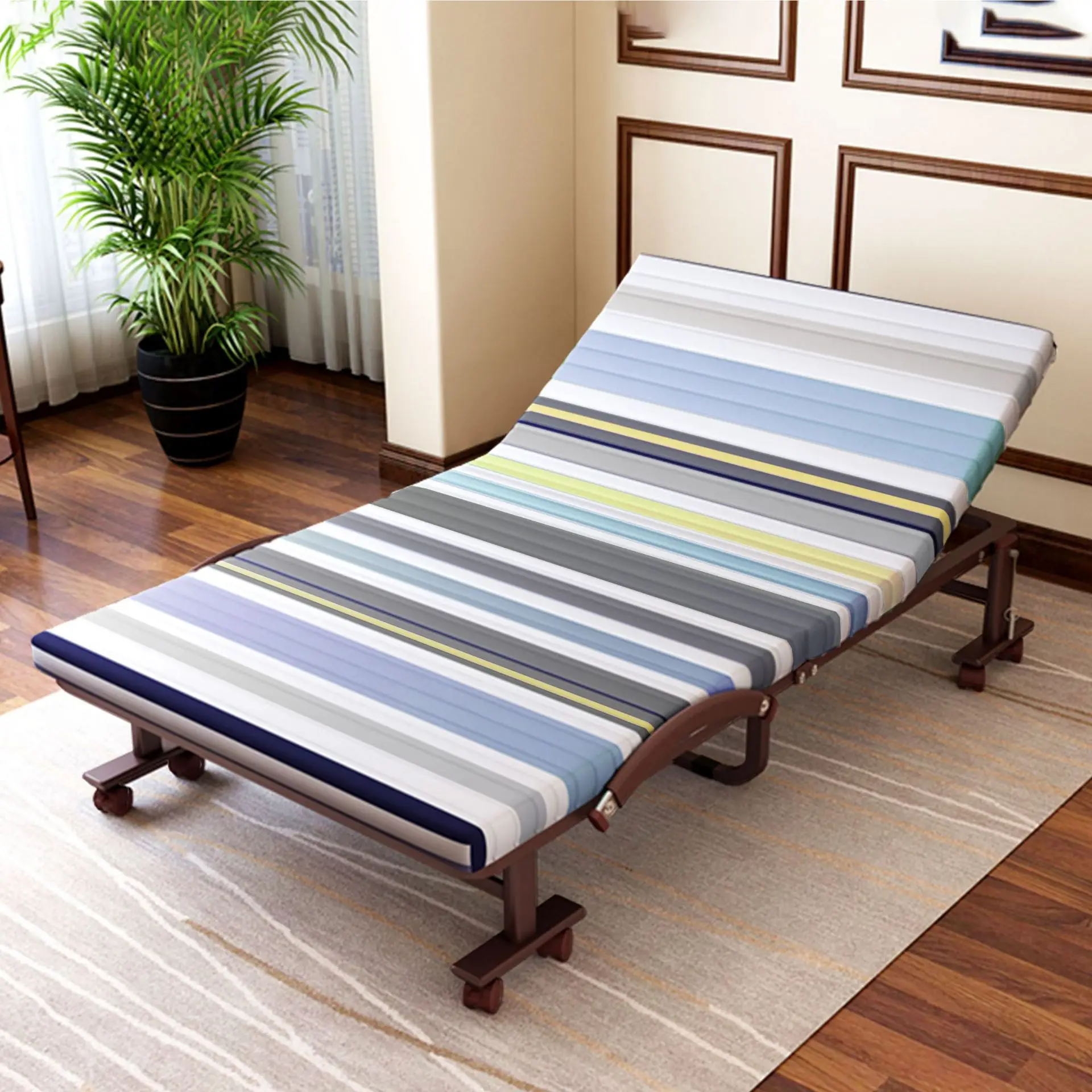 Brown mat, exit folding bed, single double 1 meter 2 office lunch break, child nanny escort bed
