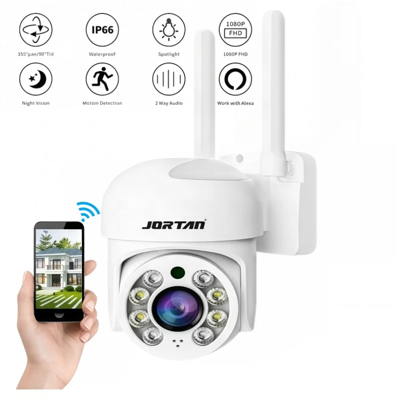 2MP Wifi Security External Video Surveillance Outside 360 Smart IP Dome Camera Monitor ONVIF Outdoor Colornigth PTZ Cameras