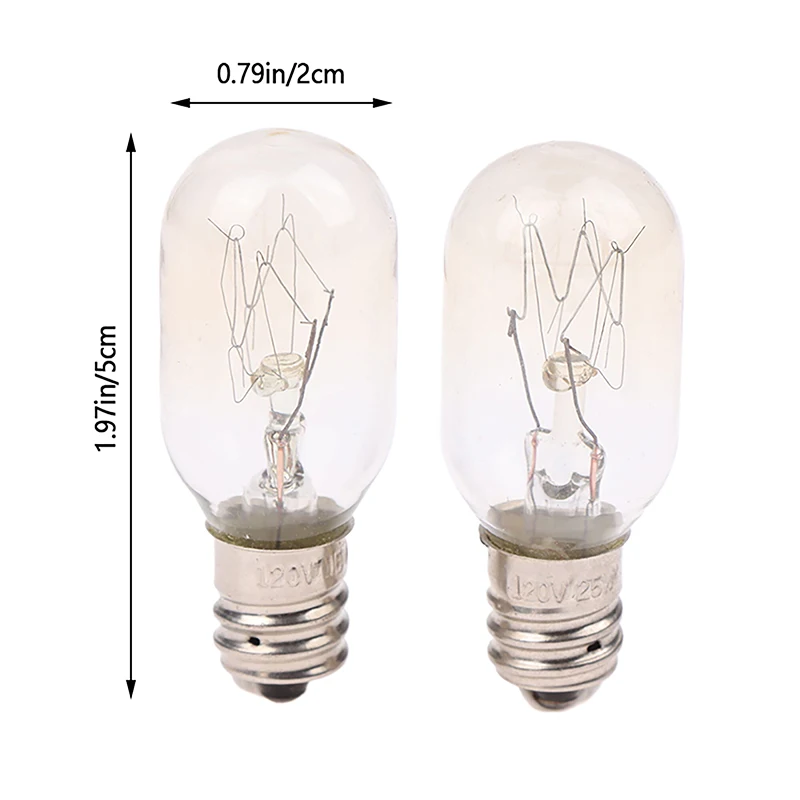 1 pz T20 E12 120V 15W/25W lampada di sale lampadina a globo lampadine a incandescenza frigorifero forno lampadine lampadina di ricambio