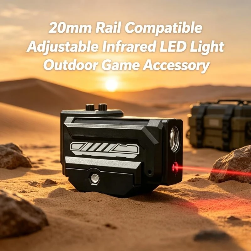 2026 LED Infrared Flashlight Nylon 20mm Rail Hanging Design Adjustable Clip for Outdoor Game Hunting Night Sport