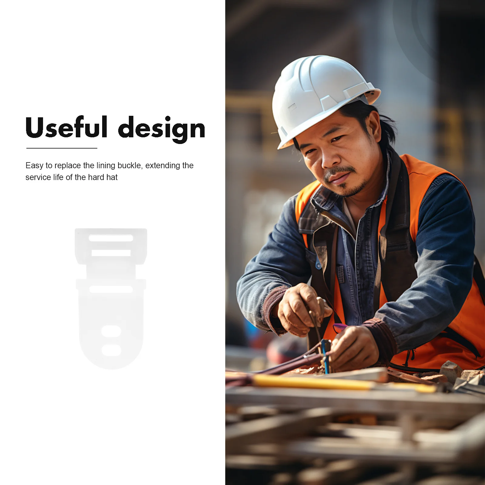 20 قطعة حزام القبعة الصلبة مشبك قوي البلاستيك حزام الذقن قفل السحابة استبدال قبعة السلامة مرفق الملحقات