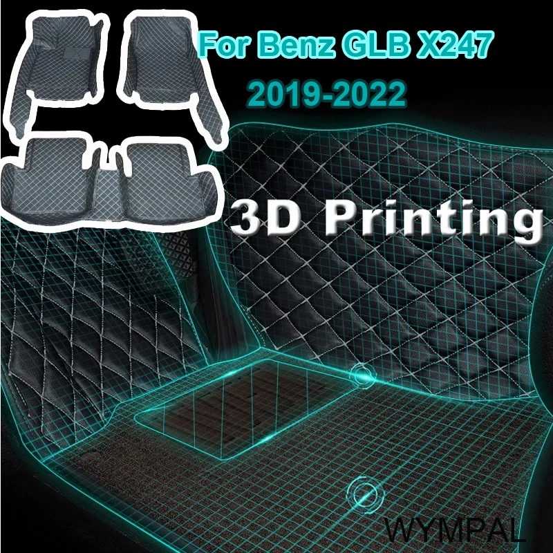 

Автомобильные коврики для Mercedes Benz GLB Class X247, пять сидений 2019, 2020, 2021, 2022, под заказ, автомобильные накладки на ножки, ковер, аксессуары