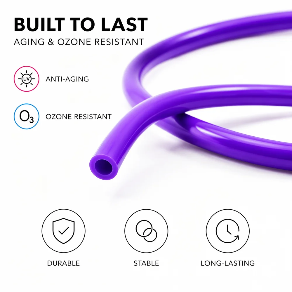Colored Silicone Hose ID 2-12mm Food Grade Flexible Aging Resistance High Quality Coffee/ Beer/Soft Drink/Liquid Conducting Tube