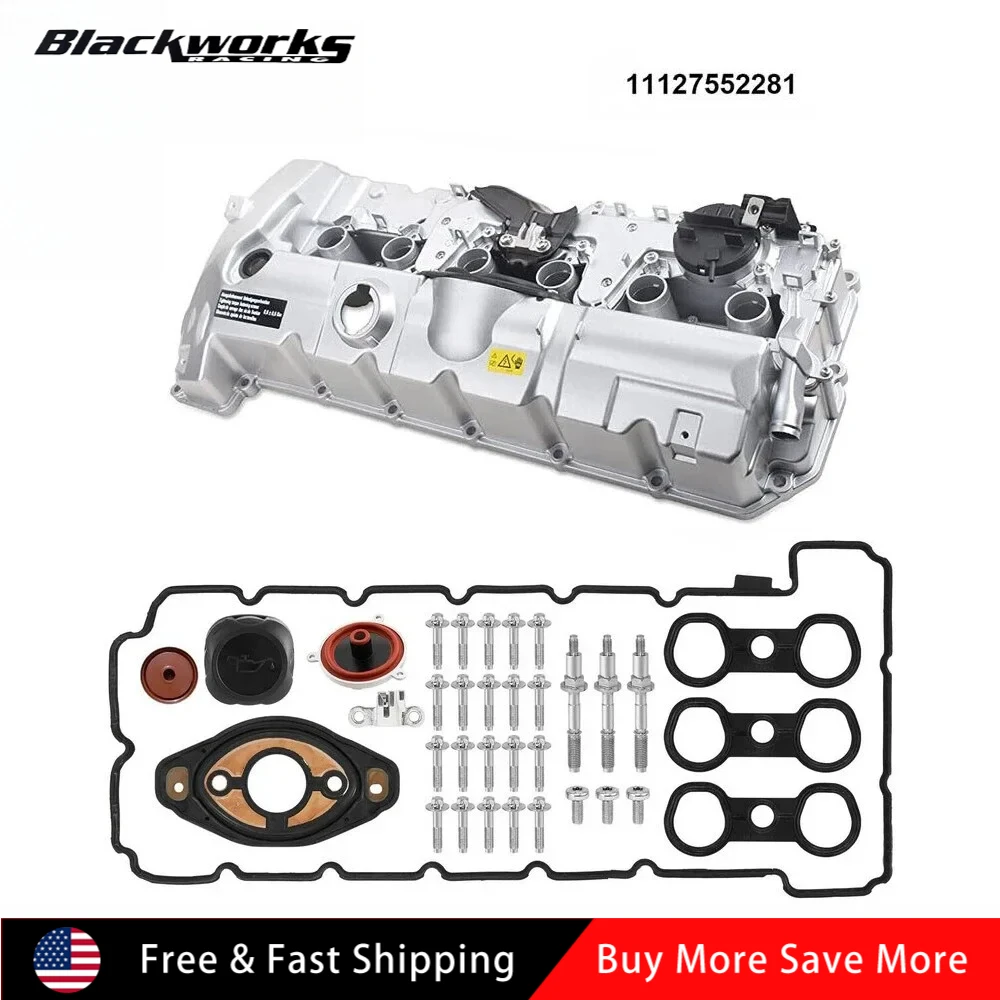 

11127552281 11127582245 1112755969 584950 Upgrade Aluminum Valve Cover for BMW N52 E70 E82 E90 E91 328i 528i 128i X3 X5
