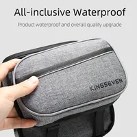 KINGSEVEN Bike Front Bag 1.4L Touch Screen Cycling Phone Bag MTB Mountain Road Waterproof Top Tube Frame Bag Bicycle Accessories