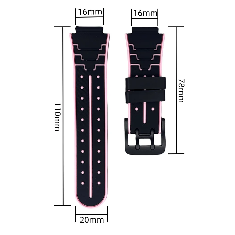 16mm Kinder Smart Sport Uhr Band Silikon Armband Einstellbare Armbanduhr Ersatz Armband Wasserdichte Kinder Uhrenarmbänder – Detail 3