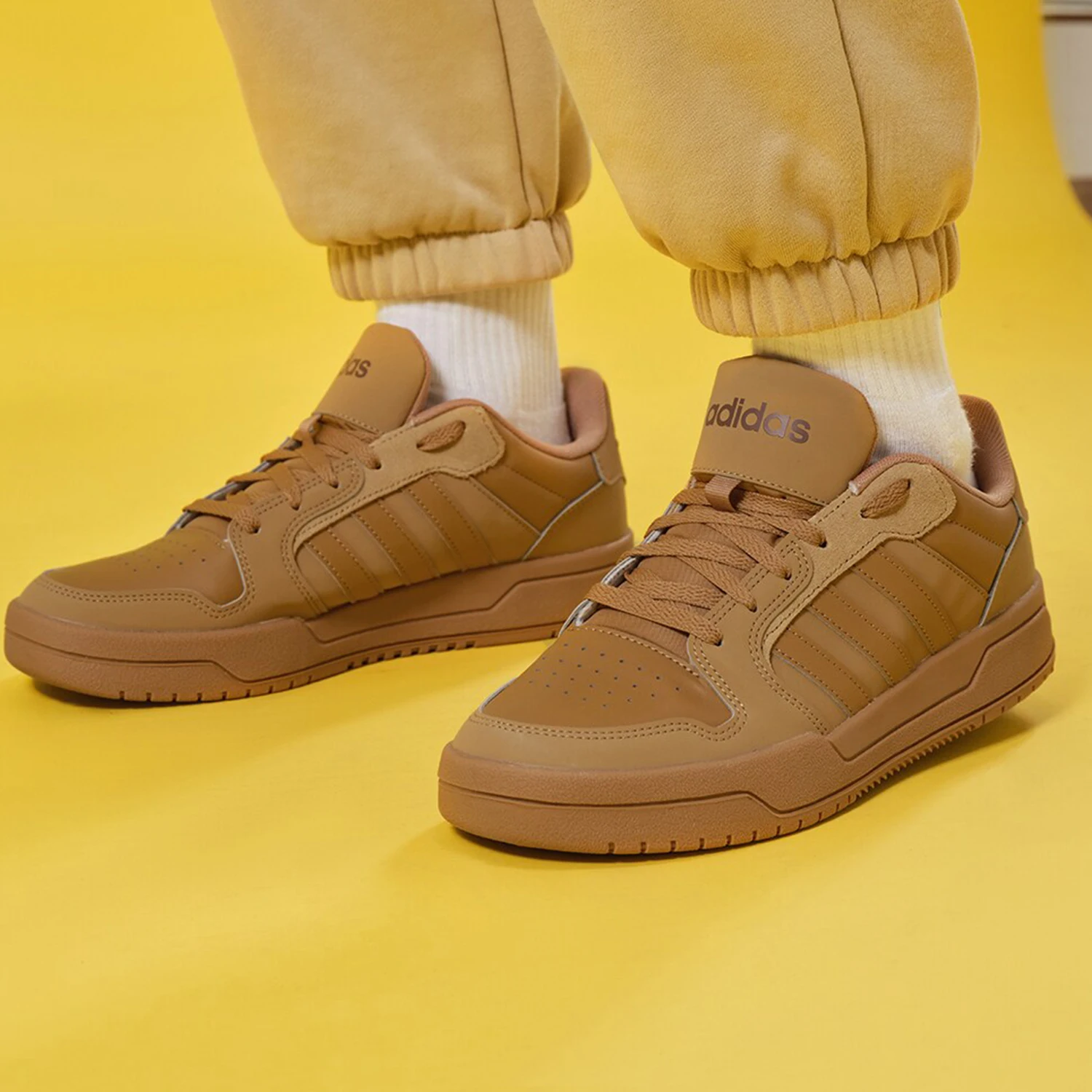 Adidas genuine ENTRAP Unisex Retro Basketball-Style Casual Sneakers ID6053