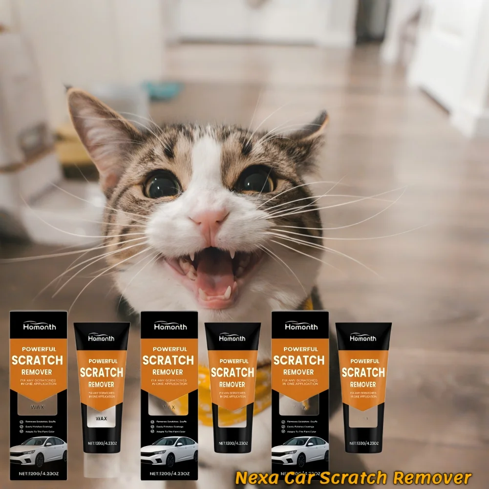 120g 1/2/3PCS Nexa Car Scratch Remover New Scratch Remover for Vehicles Car Paint Scratch Repair Paste Long-Lasting Protection