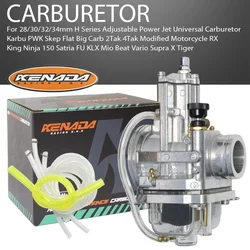 KENADA RACING CARBURETOR Adjustable Power Jet 28MM-40MM PWK For 2/4T Husaberg Husqvarna Beta 75cc-500cc  Harley NC250-450 ATV