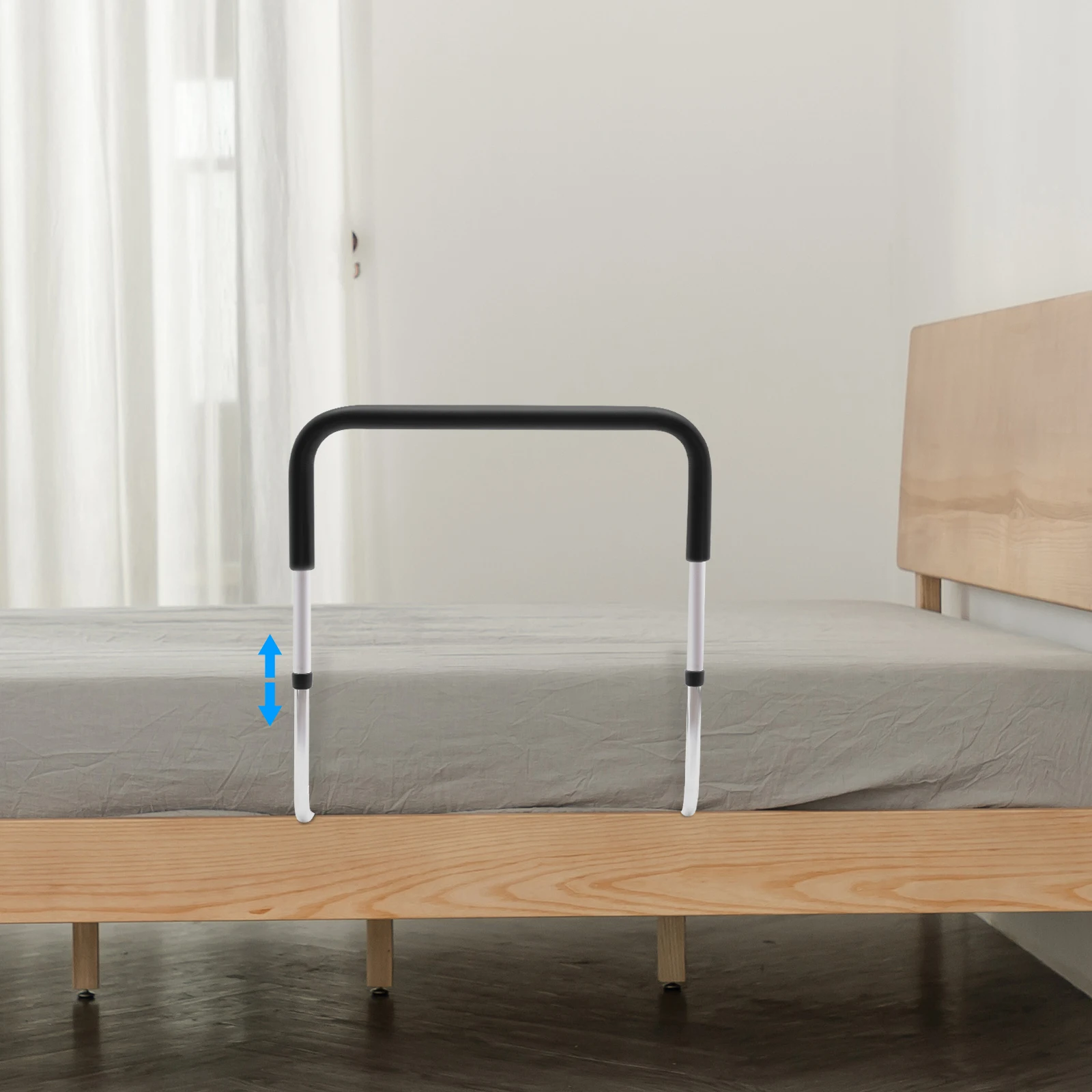 Bed Rail for Elderly Adults, Senior Bed Assist Rail with Adjustable Height, Bedside Safety Grab Bar - Support up to 300 lbs