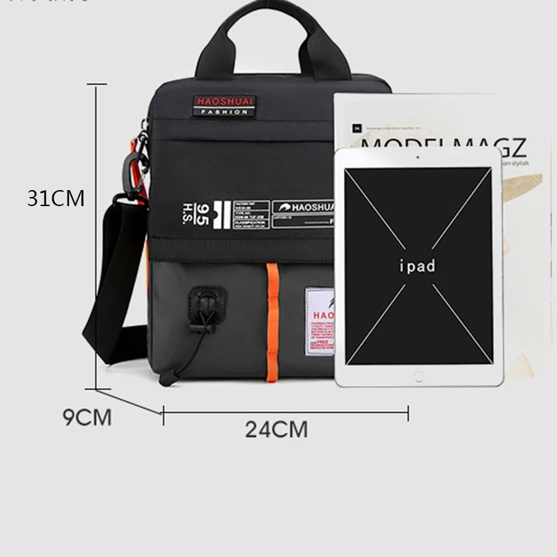 Männer Kreuz Körper Schulter Top Griff Tote Tasche Casual Military Fashion Outdoor Sport Nylon Männlichen Schlinge Umhängetasche Handtasche – Detail 1
