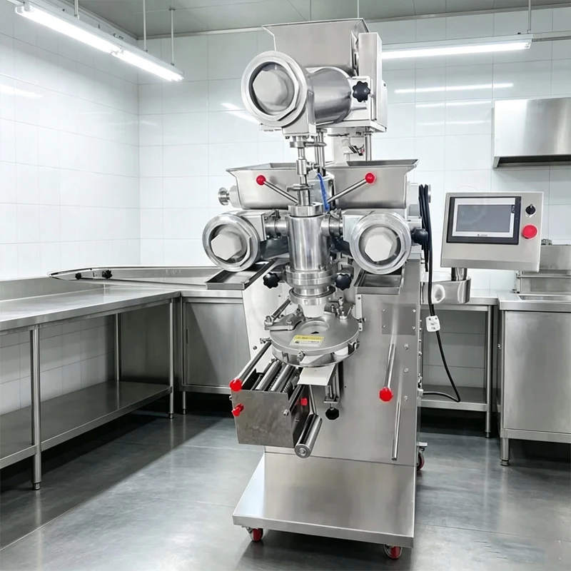 Full Automatic Encrusting Machine Multifunctional Stuffed Bun Pastry Making Processing Equipment Customized