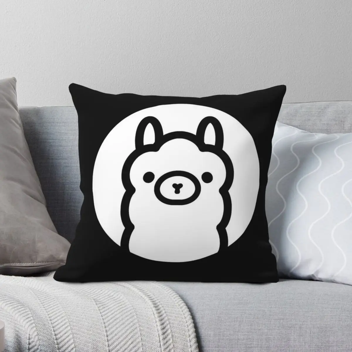 Ollama Open Source Ai Square Pillowcase Polyester Linen Velvet Creative Zip Decor Pillow Case Room Cushion Case