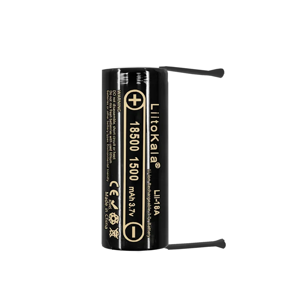 1-40 шт. LiitoKala 18A-N 18500 1500 мАч 3,7 В литий-ионный аккумулятор Recarregavel для фонарика + никель «сделай сам»