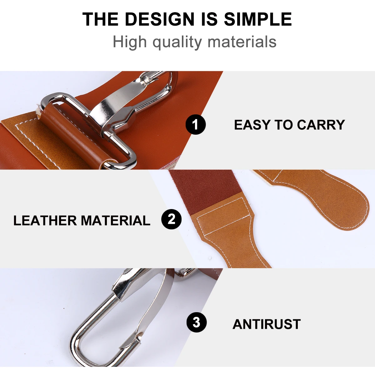 

Sharpening Strop Belt for Knife Razor Straight Barber Straps Double Layer Durable Long Life Shaving Tools