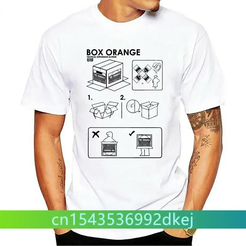 

Half Life 2 T Shirts Shooting Science Game Print Counter Strike Funny Tshirts Box Orange White Men Loose Tshirts Oversized