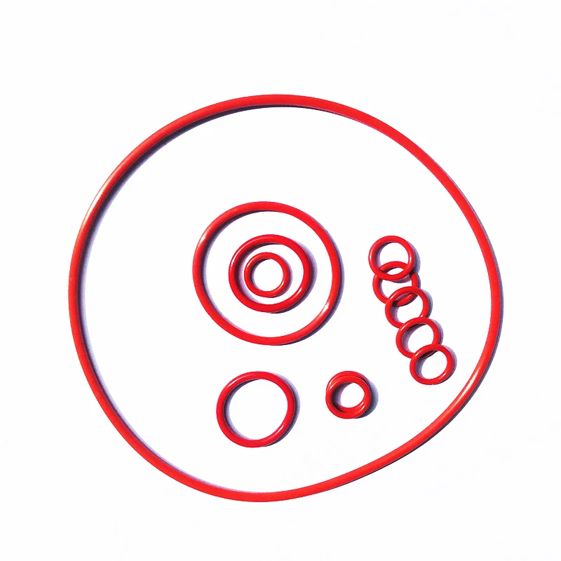 VMQ O Ring Gasket CS 1 1.5 2 2.5 3.1mm Red Silicone VMQ ORing Gasket Waterproof Insulated Silicon Ring Food Grade Sealing Washer